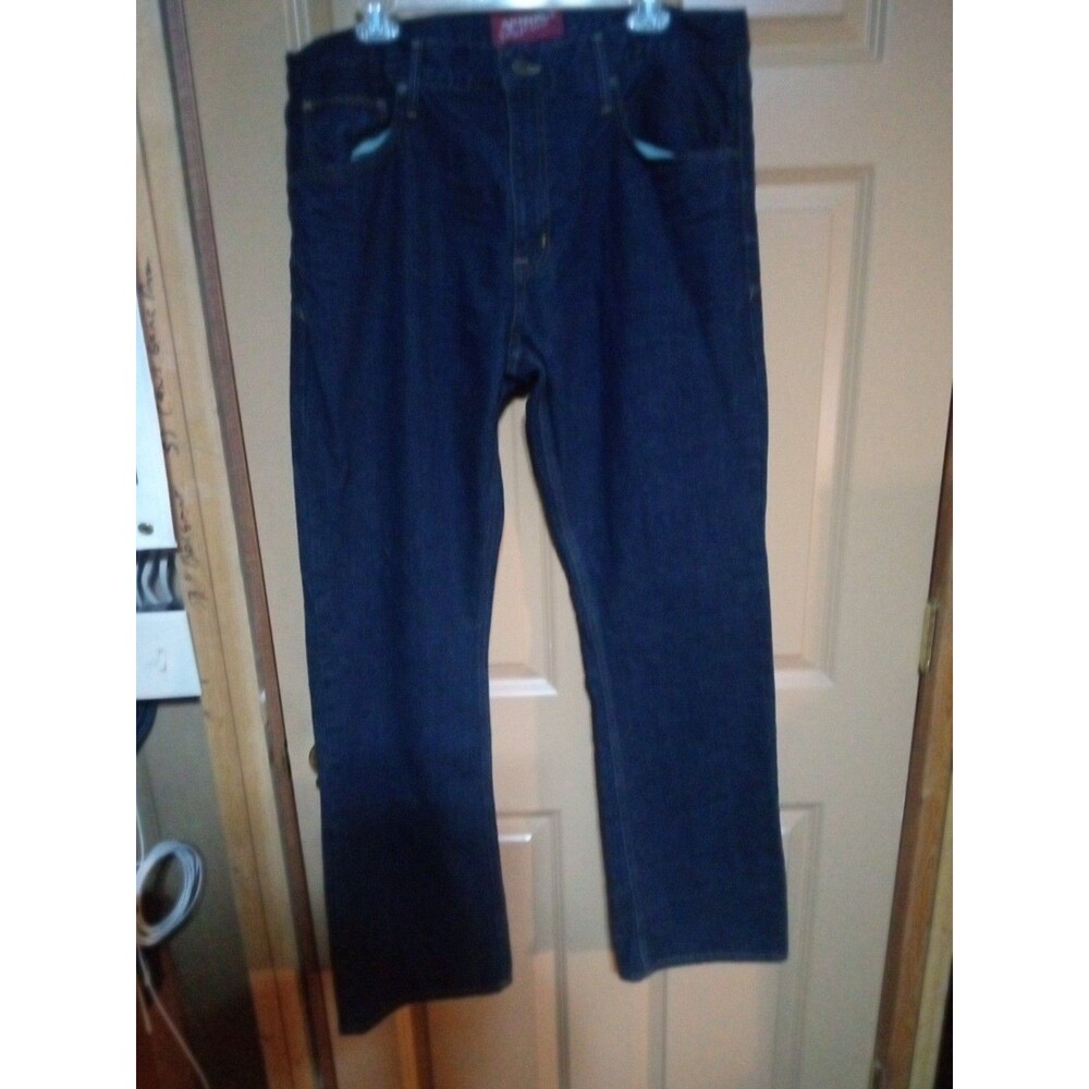 Arizona Denim Jeans Mens 36x35 Dark Blue Original Boot Cut